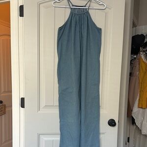 Olivaceous Blue Maxi Dress